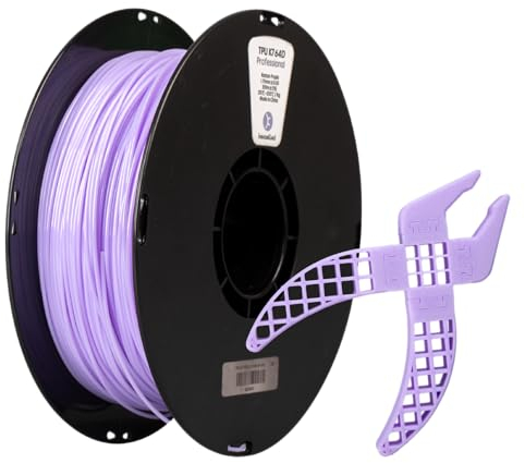 kexcelled TPU 64D Filament 1,75mm, Hohe Härte und Verschleißfestigkeit, 1kg Rolle, Gute Schichtbindung, 3D Druckermaterial, Rattan Lila