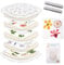 Catcan Mikrowellen-Blumenpress-Set, 4 Schichten, schnelles Blumenpress-Set für Erwachsene, um schnell Pflanzenproben herzustellen, verwendet für DIY-Kunst und Handwerk in der Natur, Pflanzen, Blumen