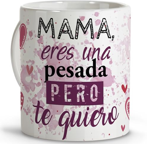 LolaPix Regalos mama. Tazas originales para regalar. Regalo madre. Regalos para madres. Taza cerámica 330 ml. Dia de la madre.