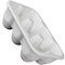 Angoily Egg Storage Container White Porcelain Egg Tray Stackable Egg Storage Box for Fridge