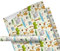 Geschenkpapier Kinder – Motiv: Safari, Löwen, gelb – für Geschenke zum Geburtstag oder Weihnachten – Geschenkpapier für Mädchen und Jungen – Rolle: 47 cm breit, 3 m lang - Geschenkverpackung