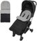 Geoyien fußsack kinderwagen, fußsack, fusssack kinderwagen baby, winterfußsack kinderwagen, Kinder Winterfußsack 80cm, Universal Fusssack für Kinderwagen Sportsitz Babyschale (grau)