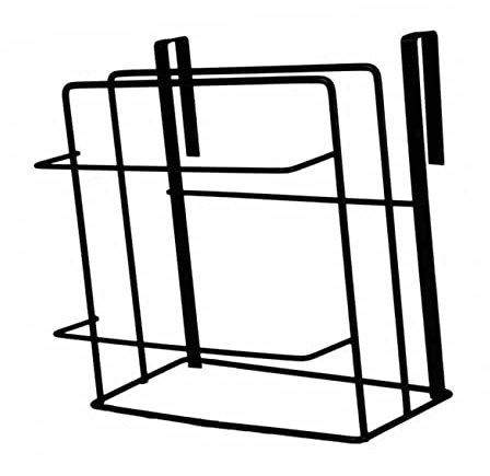 Amosfun Chopping Board Holder Coat Hanger Stand Wall Mounted Shelves for Storage Houseware Organizer Kitchen Appliance Organizer Utensil Holders Cutting Board Stand Holder Pot Lid Black