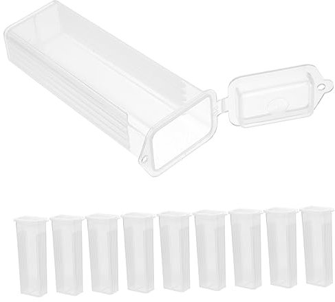 JECOMPRIS 10stücke Objektträgerbox Mit Schlitzkanälen Zur Trennung Objektträgerhüllen Material Für Pathologische Aufbewahrung Und Versandtaschen Leicht Zu Reinigen Und Sicher Zu Halten