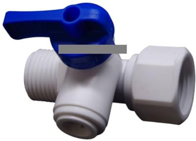 FQHIDMOMX Tee 1/2 Male BSP-1/4 OD-1/2 Female BSP Tap Shut Off Ball Valve Connection Aquarium RO Water Filter Reverse Osmosis System