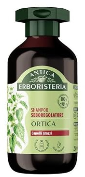 Antica Erboristeria - Shampoo Seboregolatore all'Ortica per Capelli Grassi, Formula Vegan Senza Siliconi, 250ml