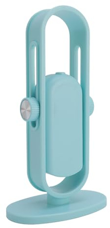 LUCKDANO Mini-Tischlampe mit Wiederaufladbarem 250-mAh-Akku über USB, LED-dimmbar, Geeignet für Schreibtische, Schlafzimmer und Büros. Blaue Farbe.