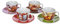 Tognana Iris, Set 4 Tazze da Cappuccino con Piattino, Porcellana, Bianco