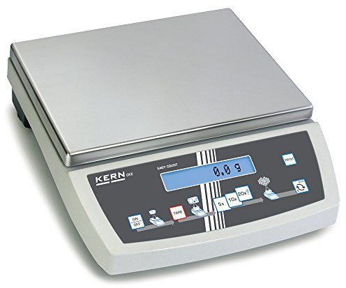 KERN Selbsterklärende Zählwaage mit Laborgenauigkeit, Zählauflösung 320.000 Punkte, 16 kg Wägebereich, 0,1 g Ablesbarkeit, 0,1 g Reproduzierbarkeit, 0,3 g Linearität