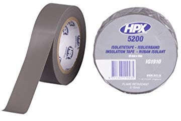 HPX IG1910 5200 - Cinta aislante, color gris