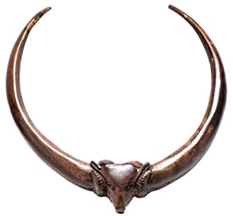 Windalf Wikinger Torques RAM Ø12.5 cm Halsreif Widderkopf Nordische Mythologie Holz