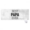 Papa Ever Citation de la fête des pères Tapis de Souris antidérapant Grand Format étendu pour Bureau Motif Bords