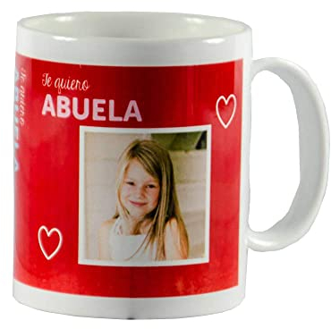 Regalo personalizado para abuelas; taza personalizable con la foto que tú quieras. (Taza abuela)