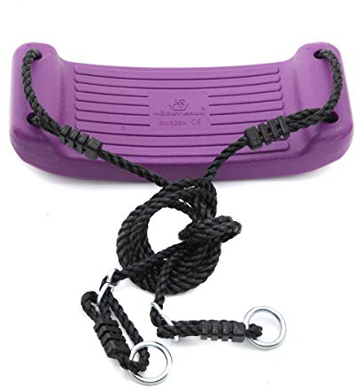 Hörby Bruck Schaukelsitz für Kinder (Kunststoff, Breite 40 cm, Farbe lila, Metallringe, max. Belastung 50 kg) 4043
