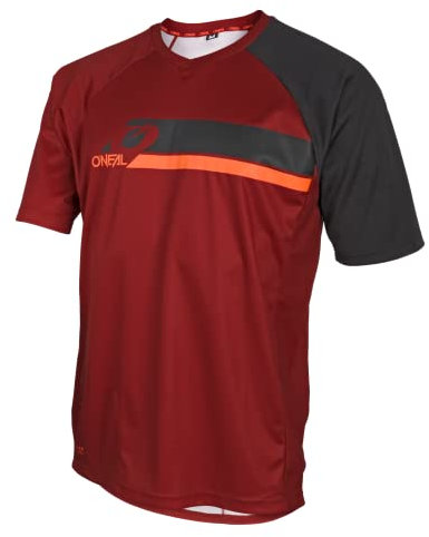 O'NEAL | Mountainbike-Trikot | MTB Mountainbike DH Downhill FR Freeride | Atmungsaktives Material, Flache Nähte für mehr Komfort | Pin It Jersey | Erwachsene | Rot Orange | Größe S