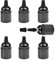 6 Stück Fassung E27, E27 Vintage Solid Lampenfassung, Wasserdichte Lampenfassung E27, Fassung E27 zum Aufschrauben, E27 Ersatzfassung, Edison Retro Schraube Glühbirne Adapter, Baustellenfassung E27