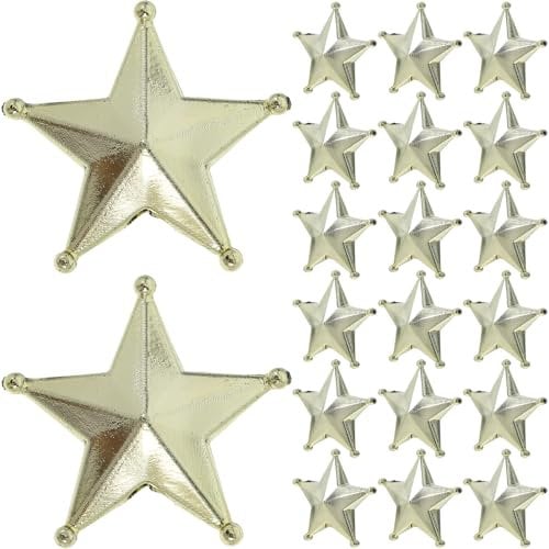 Mini 3D Gold Stars Christmas: 100pcs Xmas Pentagram Star 2cm Tiny Star Charms DIY Gold Star for Crafts Holiday Tree Decoration Star Tree Topper