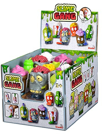 Simba 105952520 - Slime Heads Quetsch Figuren, 6-Fach Sortiert, es Wird nur EIN Artikel geliefert, Schleim einfüllen und rausdrücken, 9cm Softfigur, 60ml Glibber, Squeeze, Anti Stress, ab 3 Jahren