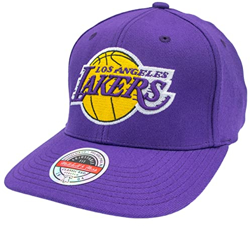 Mitchell & Ness NBA/HWC Team Ground 2.0 Classic Red Curved Snapback - Los Angeles Lakers, Viola