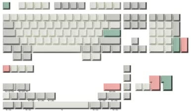 Ranked Blank Premium Keycap Set | 1.4 mm Thick PBT | Cherry Profile for Mechanical Keyboard (9009, 139 Keys)