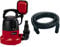 Einhell GC-SP 3580 LL Pompa immersione acque chiare fondo piatto & 4173635 = Tubo Aspirazione Rinforzato Per Pompe, Nero, Lunghezza 4 metri