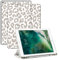 Deokke Kompatibel mit iPad 25,9 cm (10,2 Zoll), 9. / 8. / 7. Generation (2021/2020/2019) mit Stifthalter und weicher TPU-Rückseite, automatische Sleep/Wake-Abdeckung, weißer Leoparden-Gepard