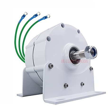 HUIZHITENGDA 5000W Weiß 3 Phase Permanent Lichtmaschine, 12 V 24 V 48 V 220 V Permanentmagnet Elektromotor Generator DIY AC -Lichtmaschinenmaschinen -Permanentmagnetmotor (Basis),220v