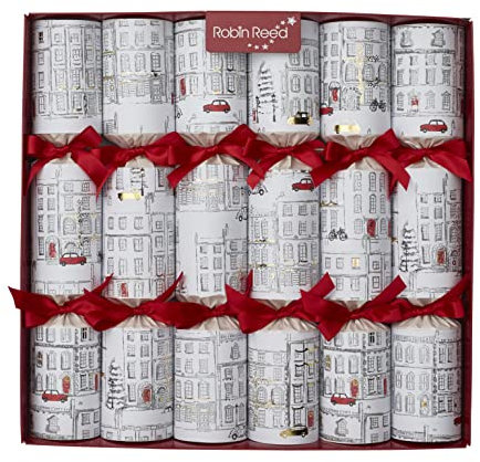 Robin Reed Set of 6 Christmas Uptown Christmas Crackers