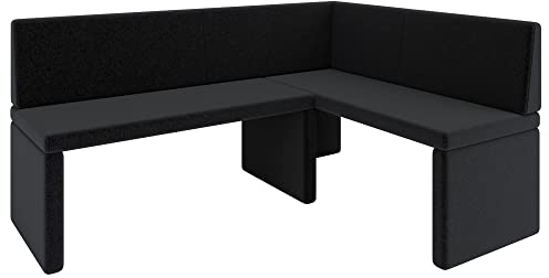 Eckbank Akiko Corner Bench - Eckbankgruppe für Ihrem Esszimmer, Küche modern, Sitzecke, Essecke. Perfekt für Küche, Büro und Rezeption. Solide und Starke Verarbeitung. (INARI 100, 196x142cm rechts)