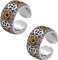 Richluck Max Force Five Emperors Coins Ring, verstellbarer Ring, fünf Kaisermünzen offen, zieht Reichtum Geld und Glücksring an, chinesischer Feng Shui Ring für Männer und Frauen, Silber