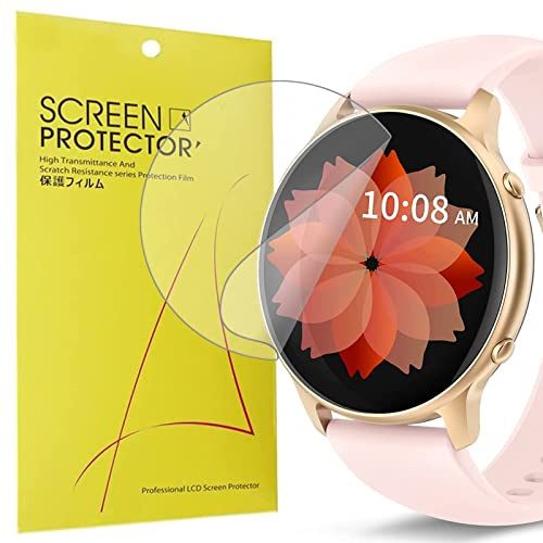 MERSK Compatibile per TUYOMA Smartwatch Donna LW36, [6 Pack Protettive] Soft Ultra-Sottile Ultra-Clear Pellicola Compatibile per TUYOMA Smartwatch Donna LW36 1,3 (6 Pack)