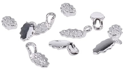 TEHAUX Flat Pad Bail Earring 30pcs for Jewelry Making Sterling Silver Plated Diy Accessories