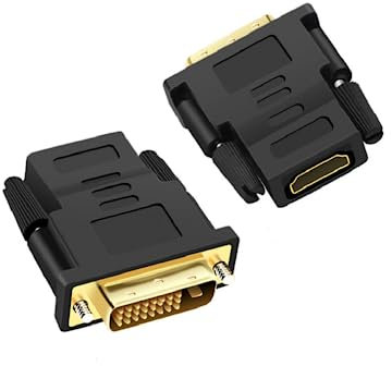 BLKing DVI to HDMI Adapter, 2 Pack Bidirectional Adapter with Gold-Plated Connectors