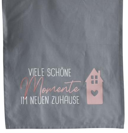 Geschirrtuch | Geschenkidee zum Einzug | Geschirrhandtuch Einzugsgeschenk | Viele schöne Momente im neuen Zuhause Geschenk zum Umzug oder Auszug