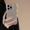 FABSPARK Phone Case for iPhone 13 Pro Case,Simple Wave Design Wavy Frame Soft Silicone Aesthetic for iPhone 13 Pro,Silver