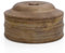 Handcrafted Wooden Mexican Tortilla Warmer Basket Indian Chapati Roti Bread Holder Box Pancake Keeper Serveware Hot Pot Casserole Dish with Lid Home Kitchen Dining Decor, Natural Brown, 22 x 11 cms