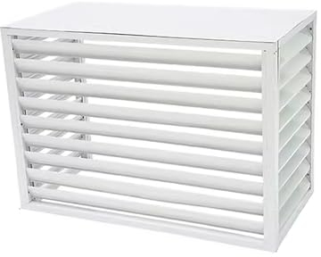 Verkleidung Klimaanlage Außengerät Groß Klima Splitgerät Abdeckung Für Klimaanlage Außen Wärmepumpen Verkleidung, Geeignet Für Externe Klimageräte, Weiß (Color : White, Size : 100 * 70 * 50cm)