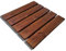 Pedana Doccia Antiscivolo 50x50 cm in Legno di Pino Impregnato, 4 cm di spessore, Marrone Teak