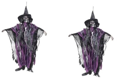 TOPBATHY 2St hängender Geist Halloween Spukhaus-Requisitendekoration Spukhäuser Requisiten makramee Outdoor outdoordeko Ghost Props Party-Layout-Dekoration hängende Geisterstütze Harz