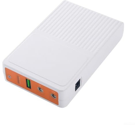 Zilimontt 8000 MAh POE 48 V 5 V/9 V/12 V UPS Unità di Alimentazione Per WiFi Router Camera Laptop Uninterruptible Power Supply Output Per Router Wireless, Modem