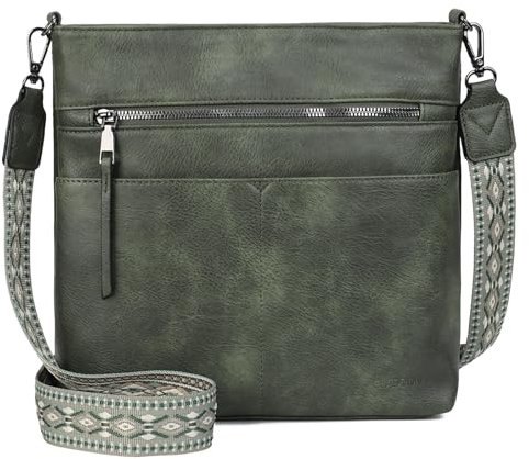 Gladdon handbags for women,damenhandtasche,umhängetasche damen mittelgroß,Crossbody Bag, Leder handtaschen multi pochette tasche,Schultertasche mit Breite Schultergurte Jacquard-Gewebe