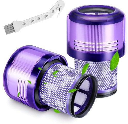 SupRovare 2PCS Filtre pour Dyson V11, Filtres de remplacement pour Dyson V15 Detect Animal Absolute Extra Pro Torque Drive Motorhead Aspirateur, Filtre Dyson Remplacer # 970013-02 et 97001302