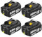 4 Pack 8.0Ah BL1850B Replacement Battery Compatible with 18V Batteries BL1830 BL1830B BL1860B BL1840 BL1850 BL1860 BL1835 BL1845 194205-3 LXT-400 with LED Indicator
