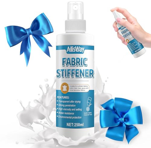 Endurecedor Textiles, Endurecedora de Tejidos, Rigidifica los Tejidos, Algodón Tejido de Punto, Endurecedor Textil Impermeable para Algodón, Lana, Mezclilla, Seda y Lino, Spray 250ML