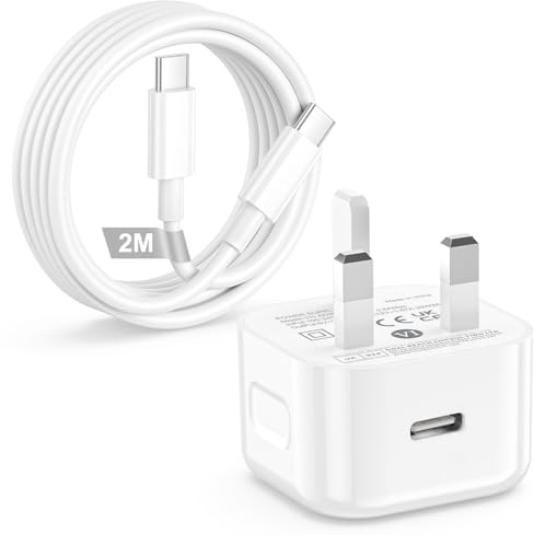 iPhone 17 16 15 Fast Charger Plug, 20W USB C Charger Fast Charging USB C | Plug and USBC Cable 2M for iPhone 16e/16 Pro Max/16 Plus/15 Pro/15 Plus,iPad Air/Mini6,Type C fast charger USBC Power Adapter