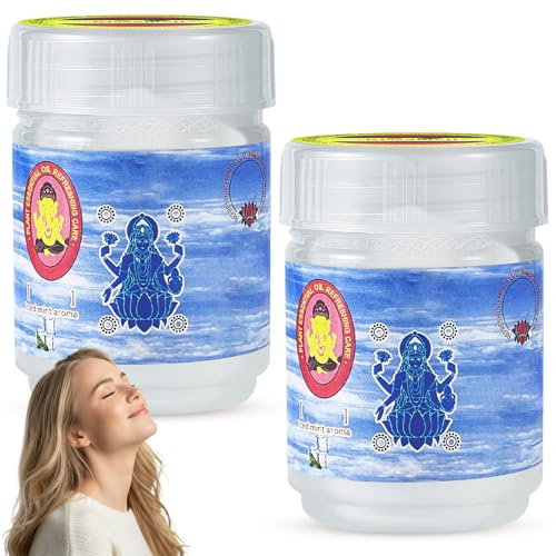 2pcs Thai Herbal Inhaler,White Nasal Inhaler with Herbal Compound herb Inhaler Thai, Blocked Nose Relief, Portable Fum Inhaler for Fresh Breath and Relaxation