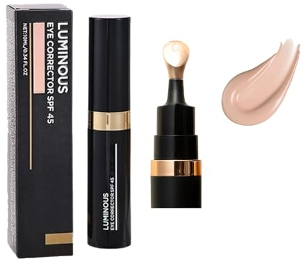 Augenringe-Concealer & Essence Concealer – Intensiv-Volldeckung Anti-Age, Foundation Make Up + Setting Powder, ölfrei für empfindliche/reife Haut (02# Lvory Weiß)