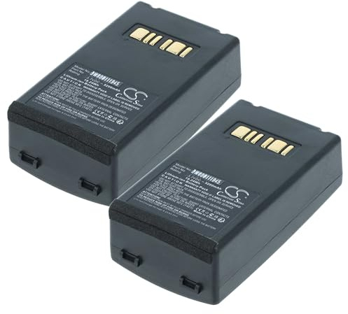 vhbw 2X Akku Ersatz für Datalogic 94ACC1386, BT-26, BT-10 für Barcodescanner POS (5200 mAh, 3,7 V, Li-Ion)