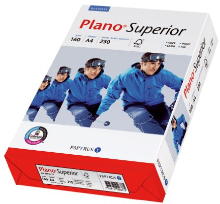 Papyrus 88026787 Drucker-/Kopierpapier premium PlanoSuperior 160 g/m², A4 250 Blatt, ungestrichen, matt, weiß