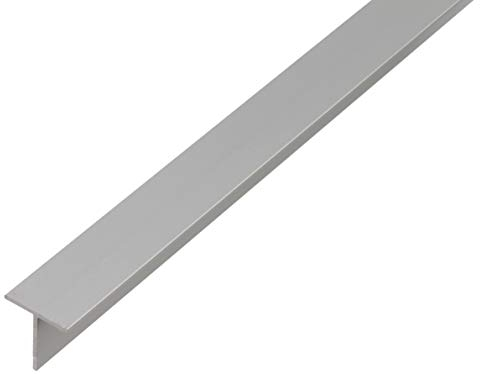 Alberts 473112 T-Profil | Aluminium, silberfarbig eloxiert | 1000 x 15 x 15 mm
